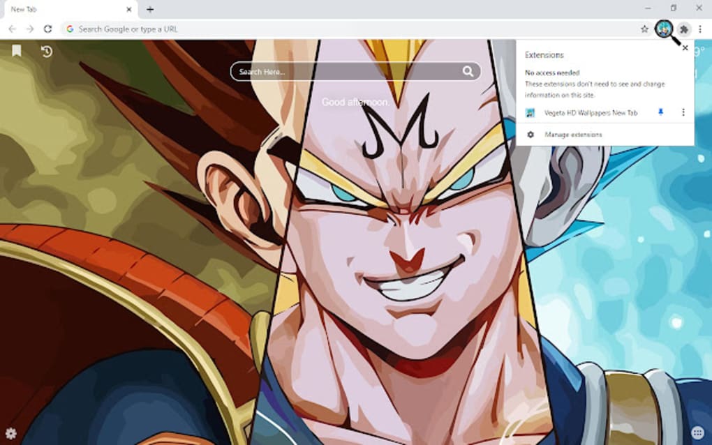 Dragon Ball Z Wallpapers and New Tab