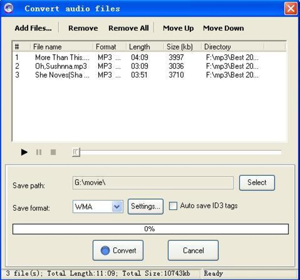 Save from net mp3 audio convert