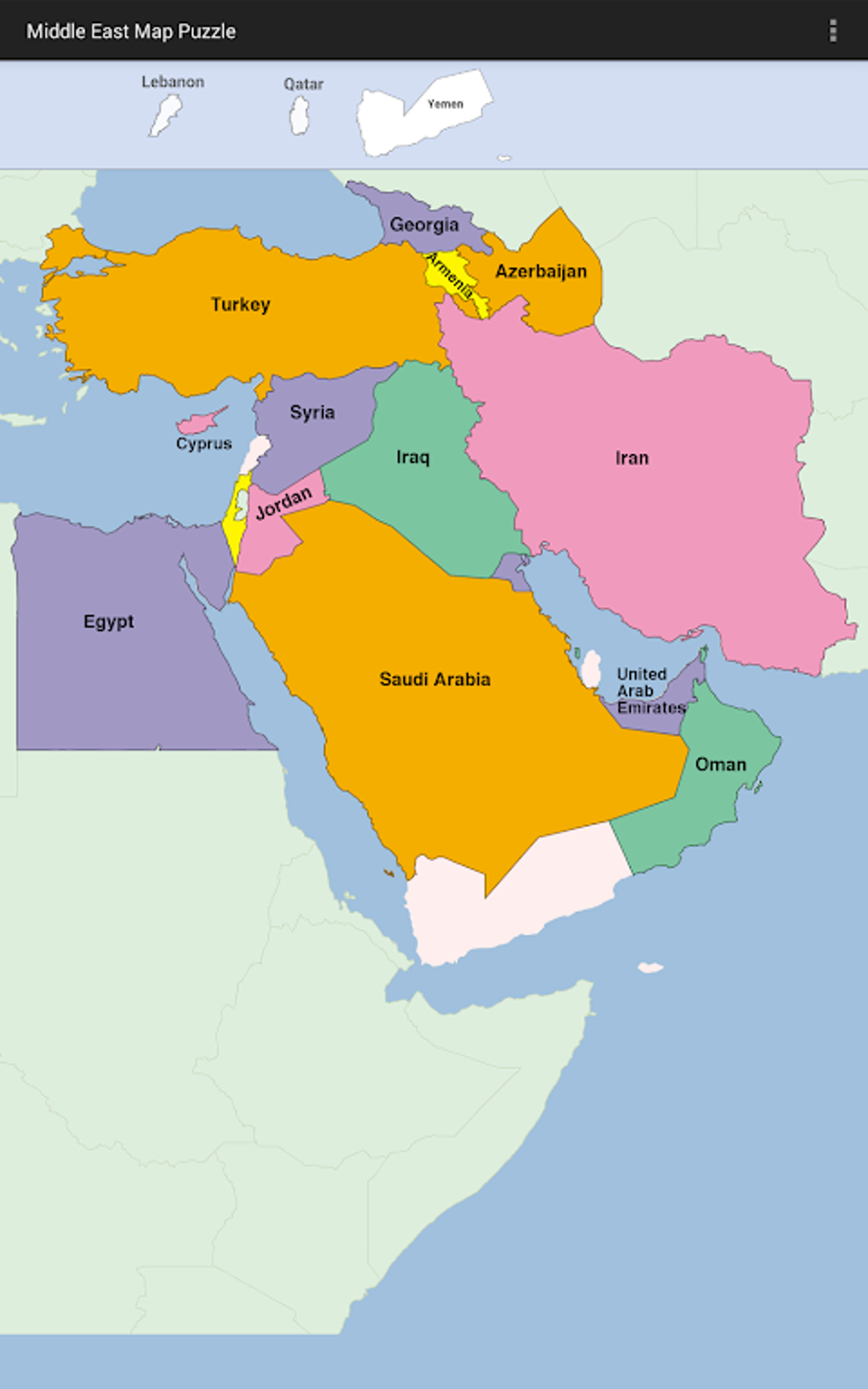 Middle East Map Puzzle APK for Android - Download