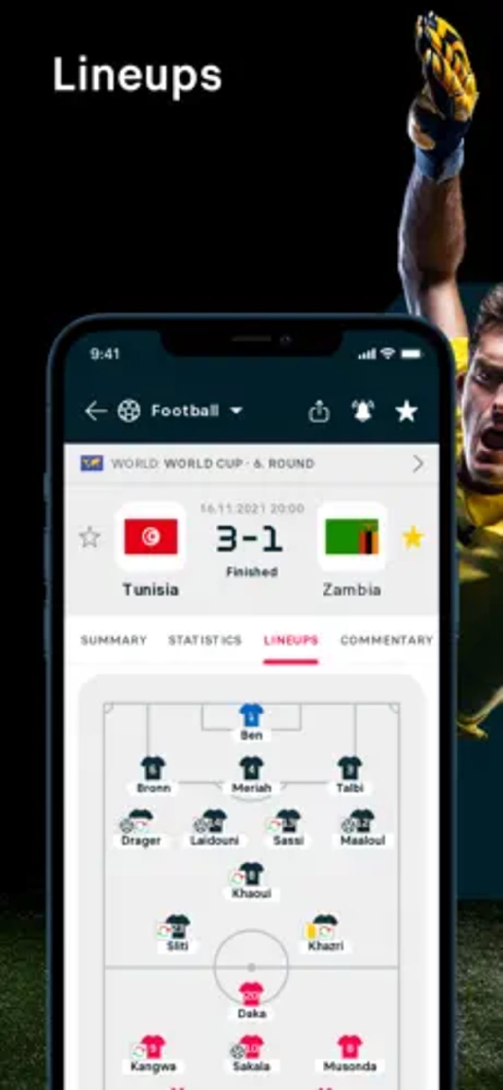 FlashScore - live scores for iPhone