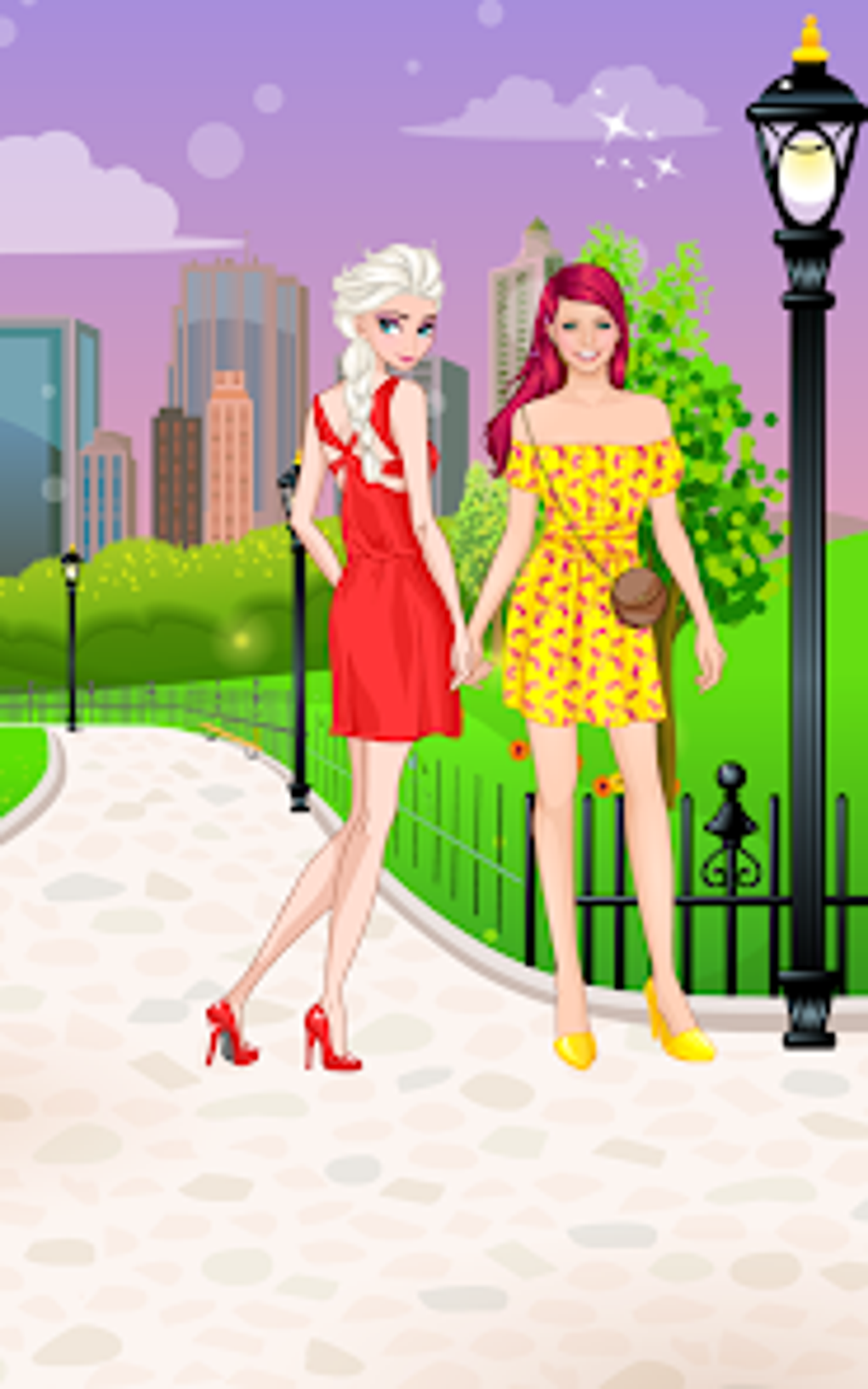 Lovely sisters dress up game для Android — Скачать