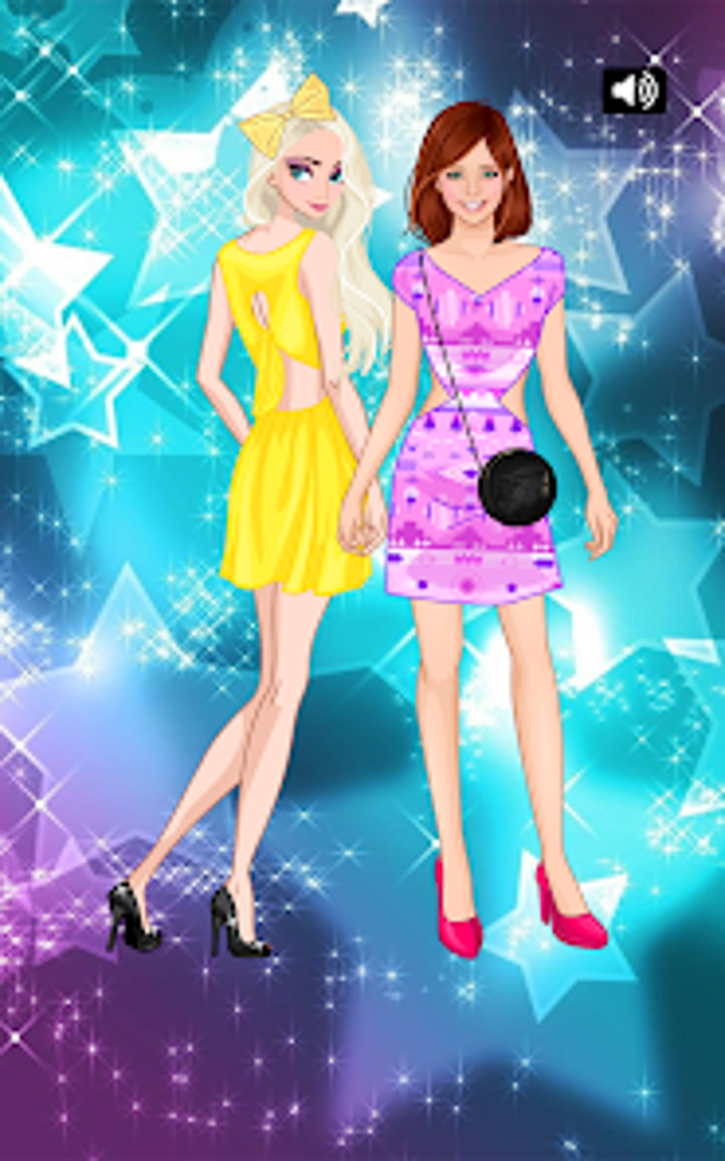 Lovely sisters dress up game для Android — Скачать