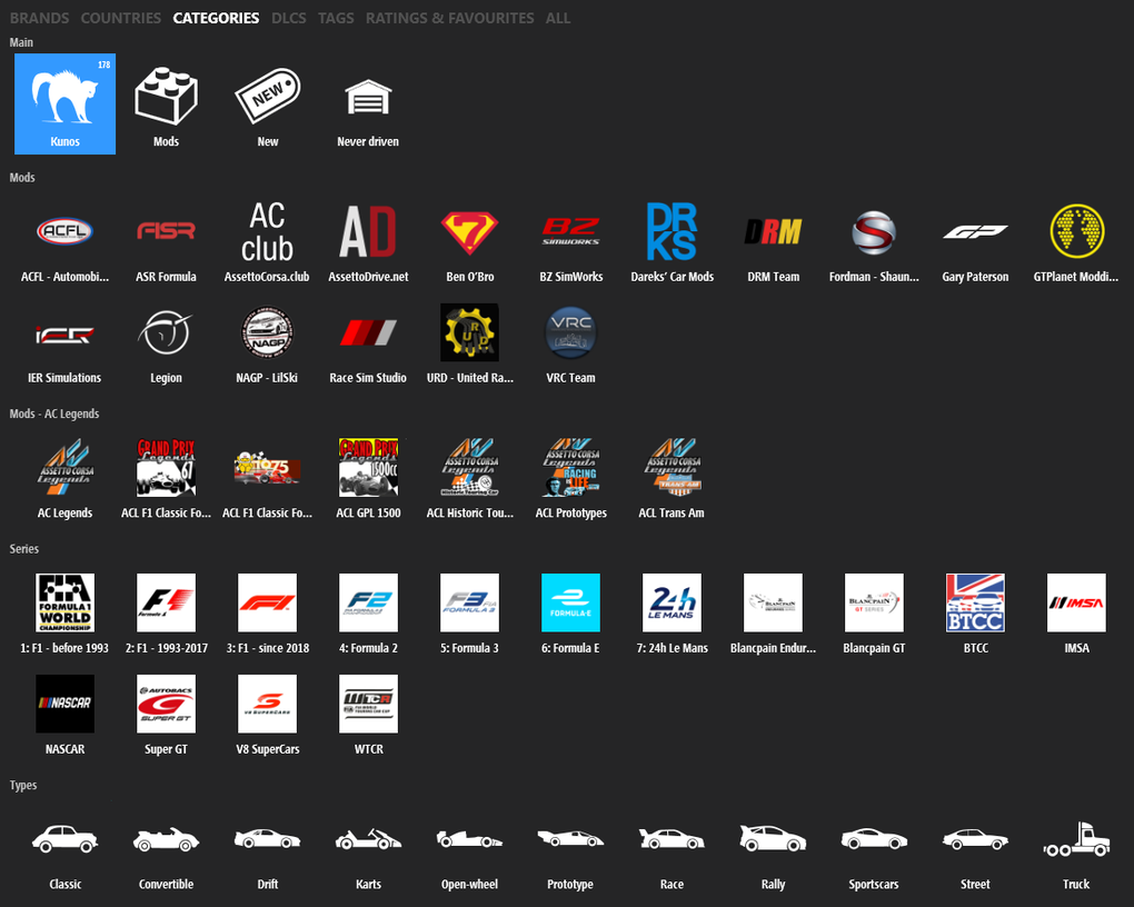 Assetto Corsa Content Manager - Download