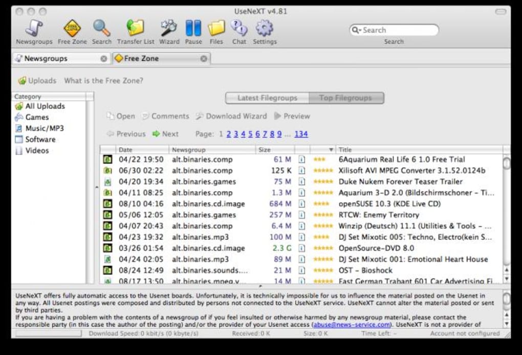 usenet newsreader mac