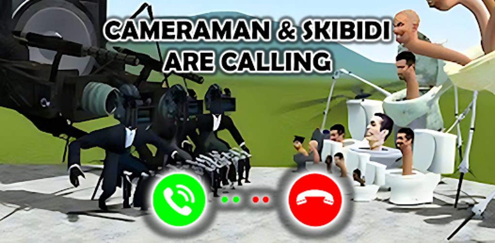 Camera man fake call skibidi voor Android Download