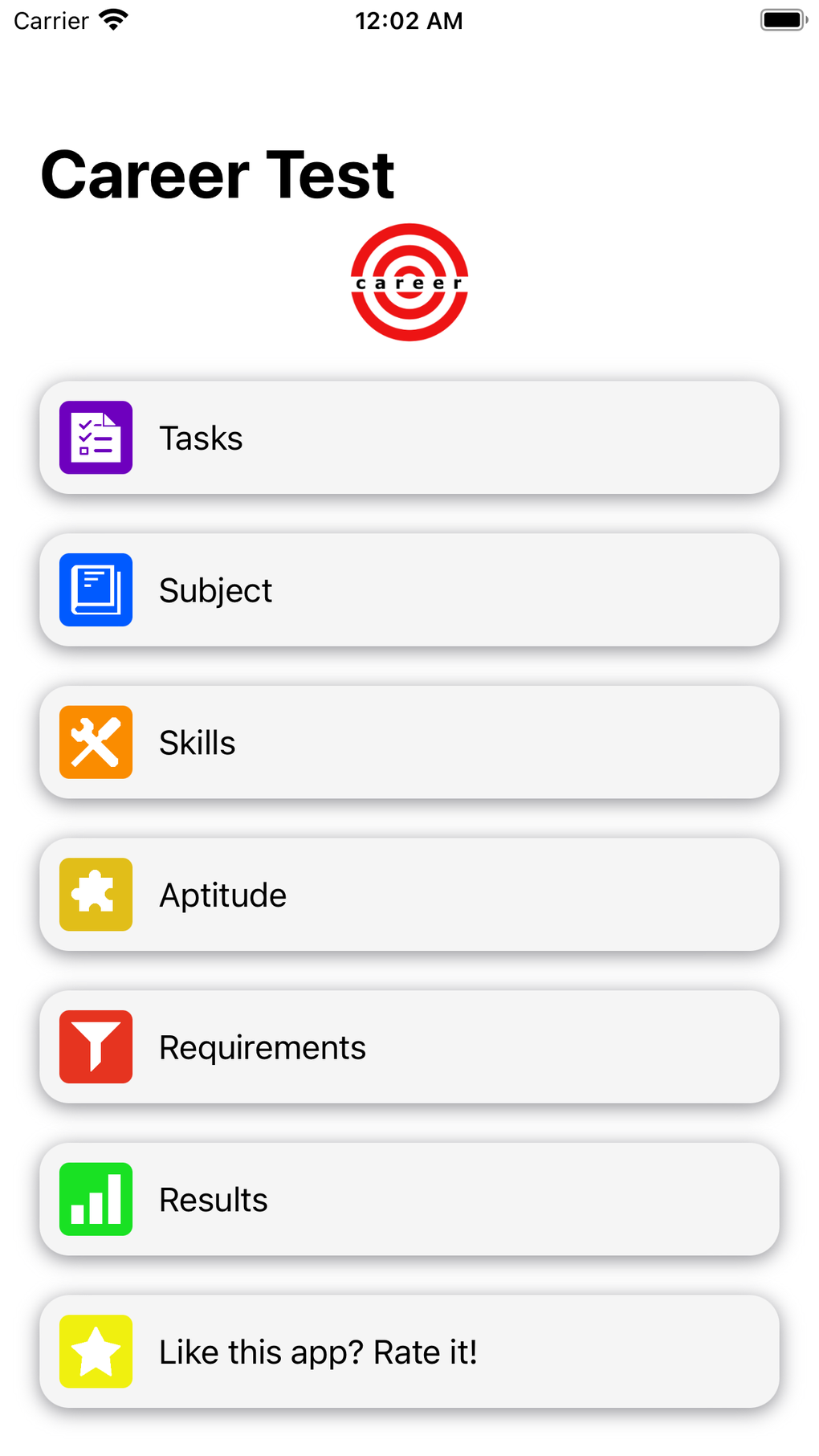 IPhone Career Test IPhone Career Test
