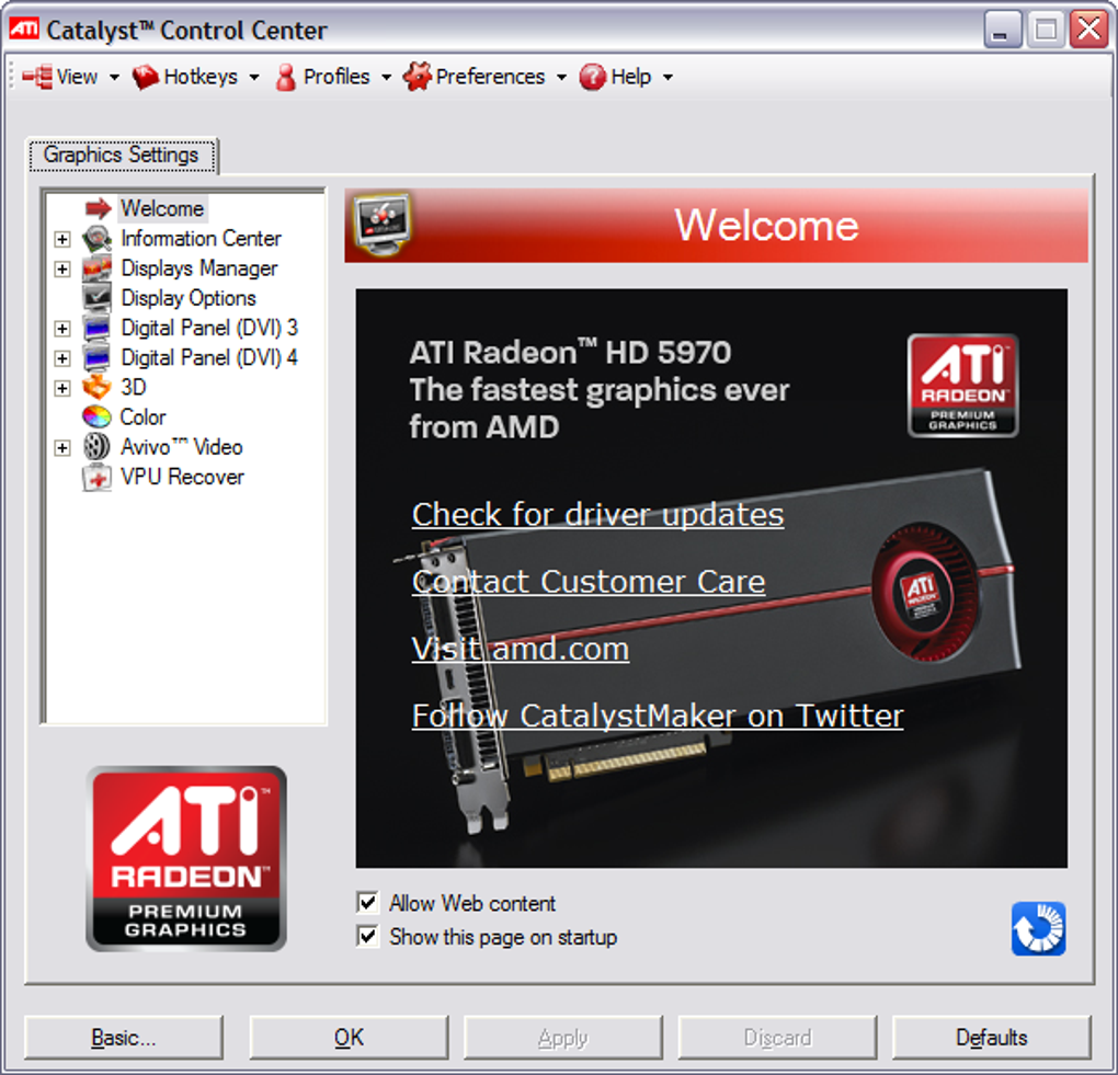 amd ccc compatible with the ati es1000