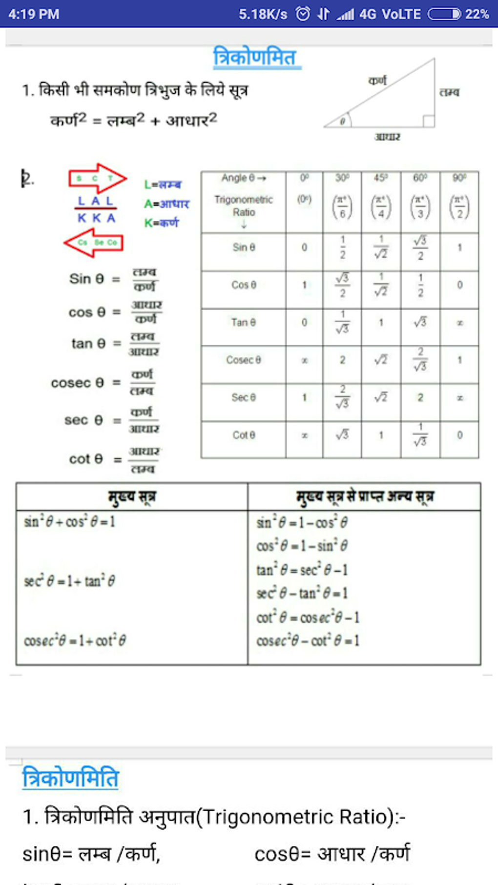 10th Maths formula ,कक्षा-10 वीं गणित सूत्र APK для Android — Скачать