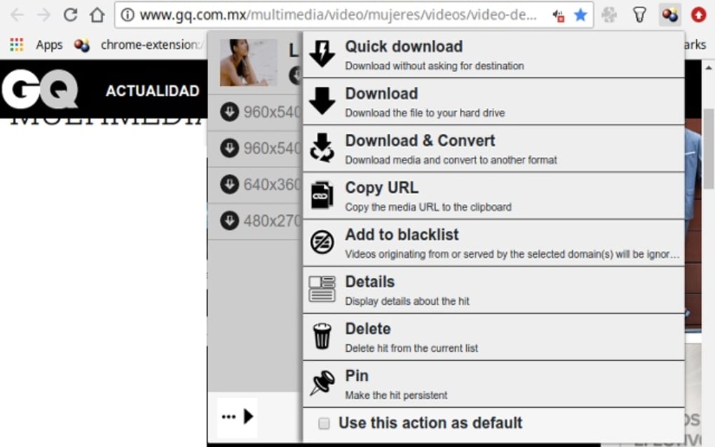 video downloadhelper chrome android