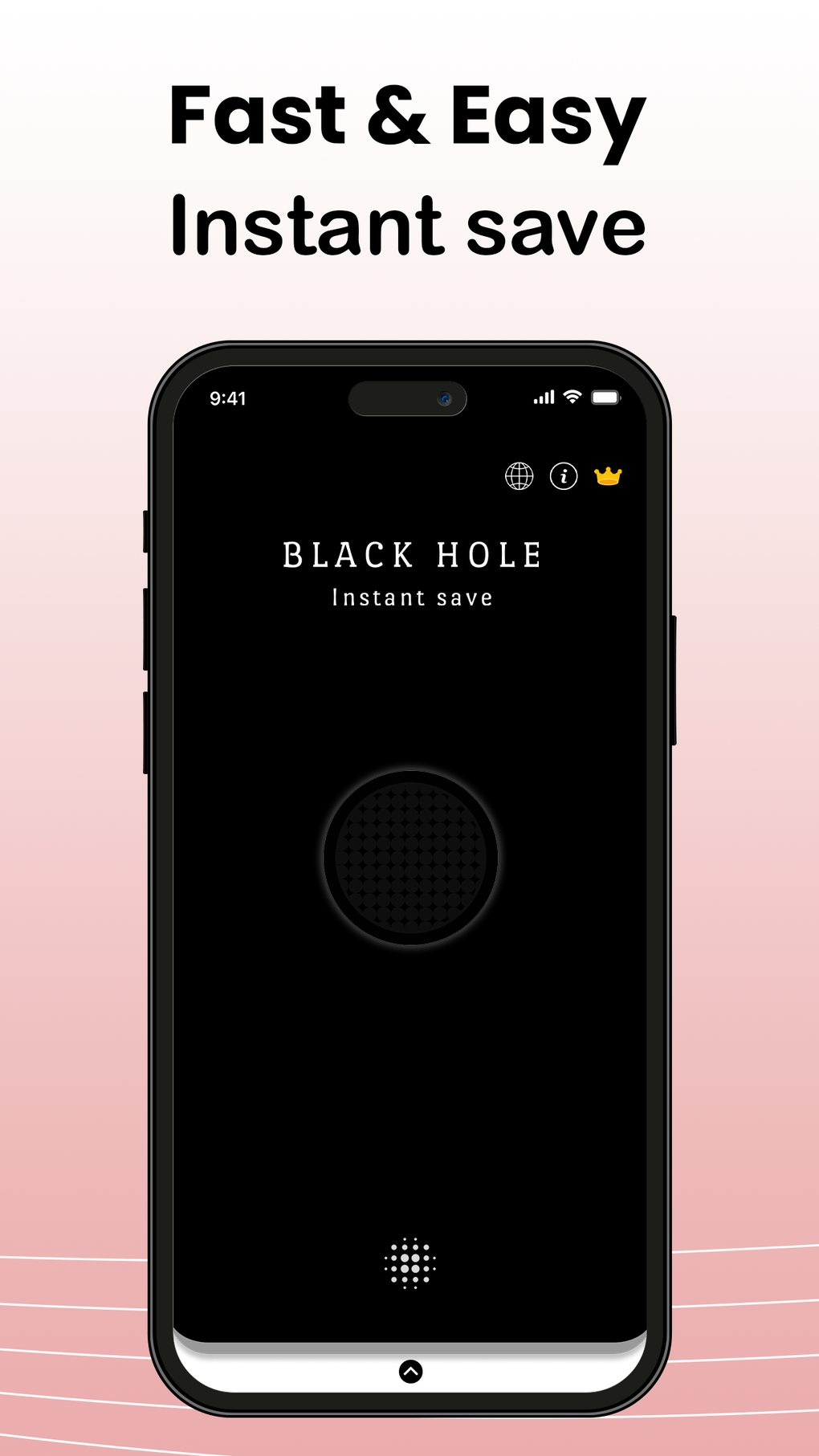 Blackhole Instant Save для iPhone — Скачать