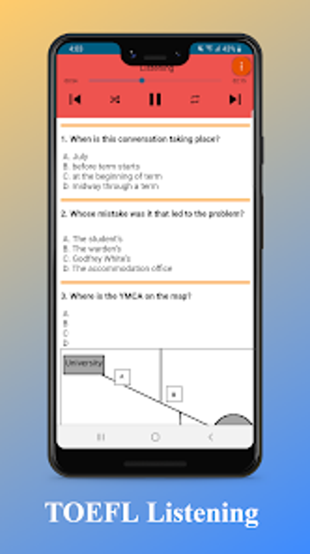 TOEFL Practice Test TOEFL Pre For Android - Download