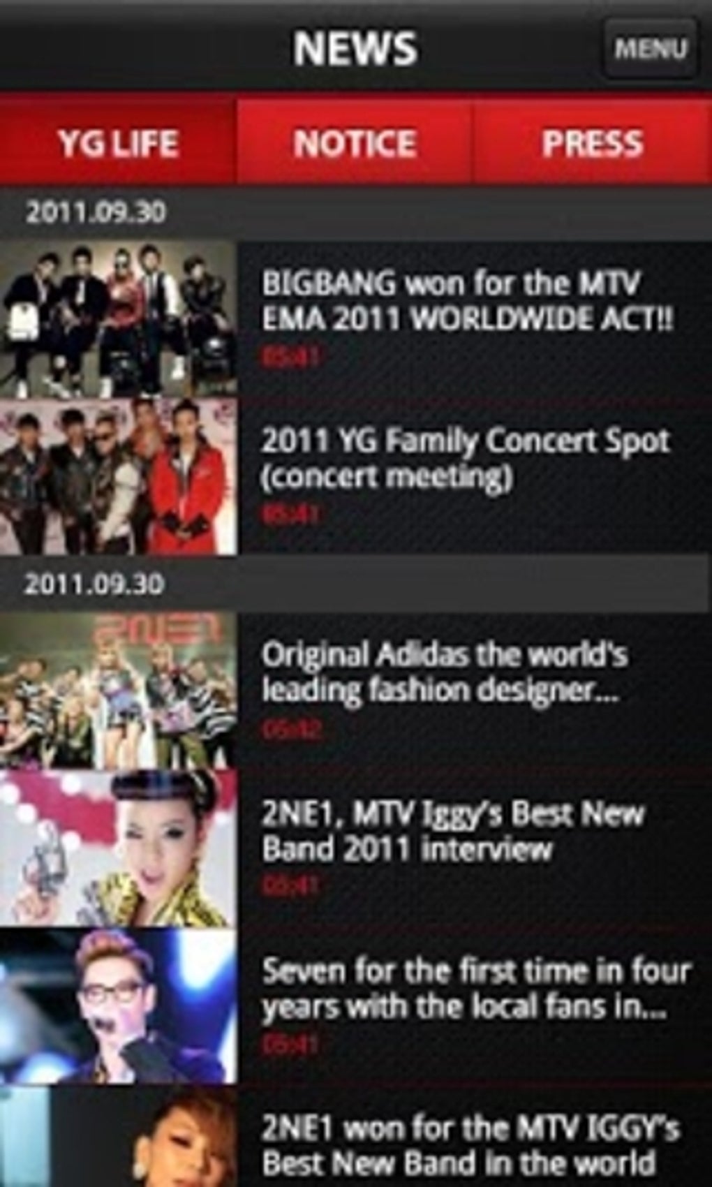 YG (rapper) visual data 2