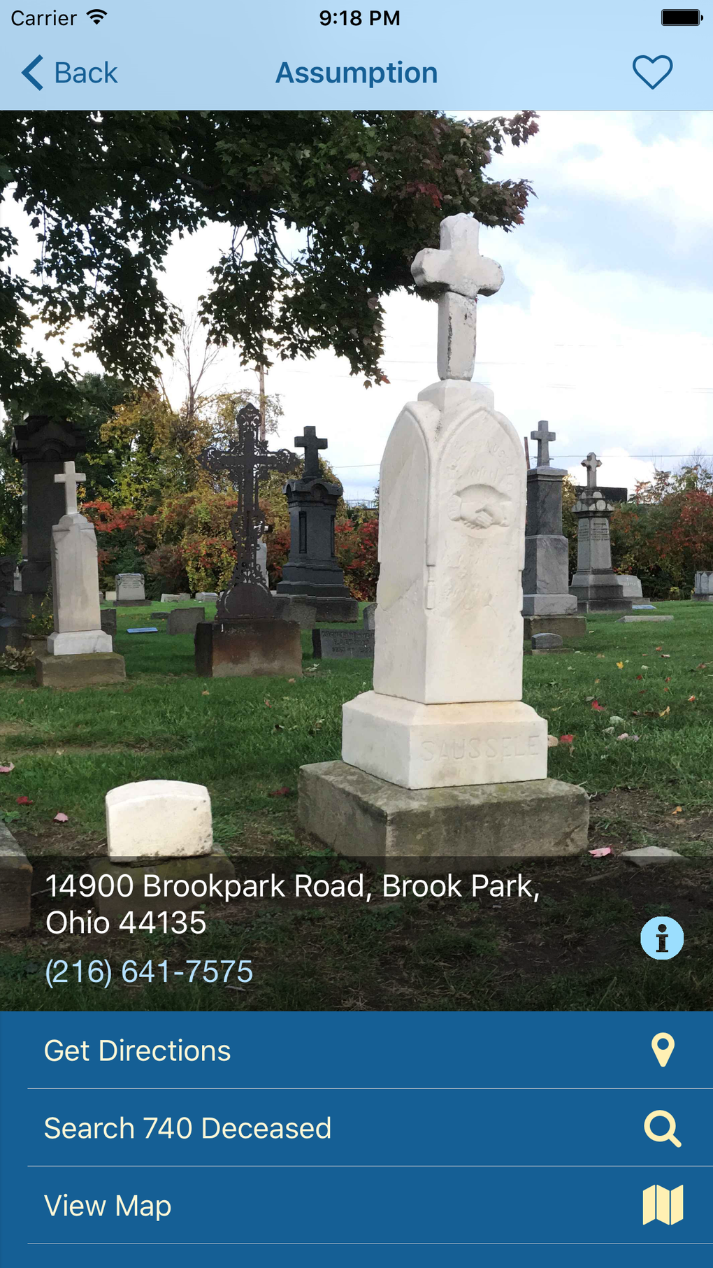 Catholic Cemeteries Cleveland for iPhone - Download