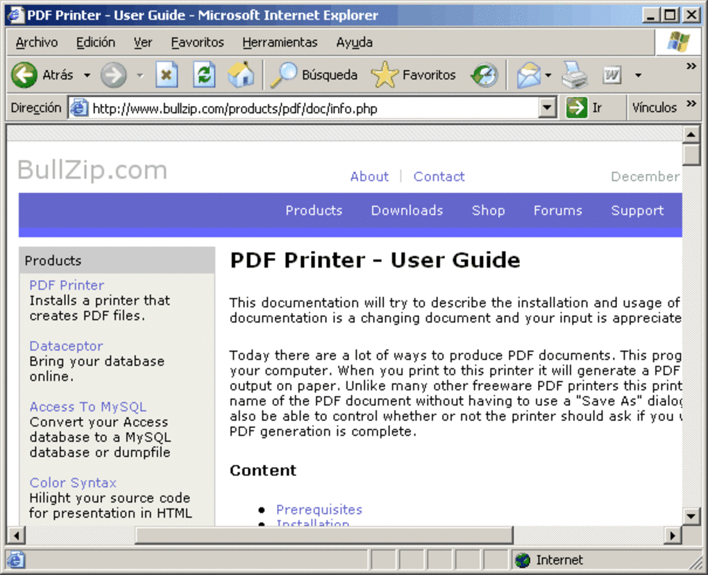 PDF Printer - Download