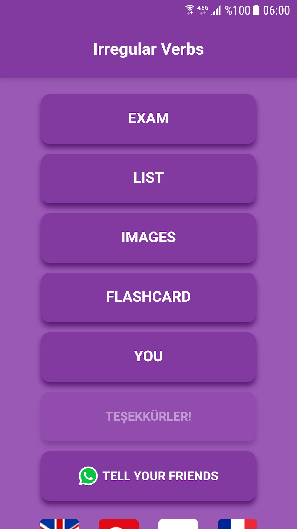 English Irregular Verbs для Android — Скачать