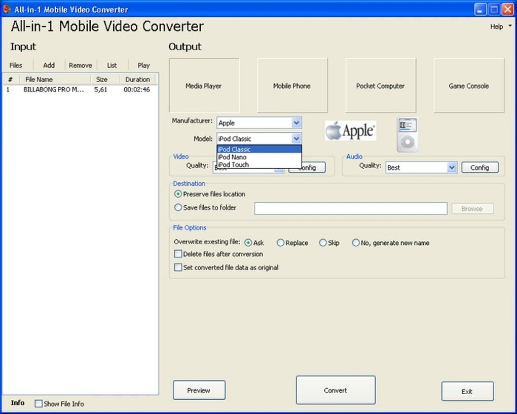 All in 1 Mobile Video Converter - Descargar