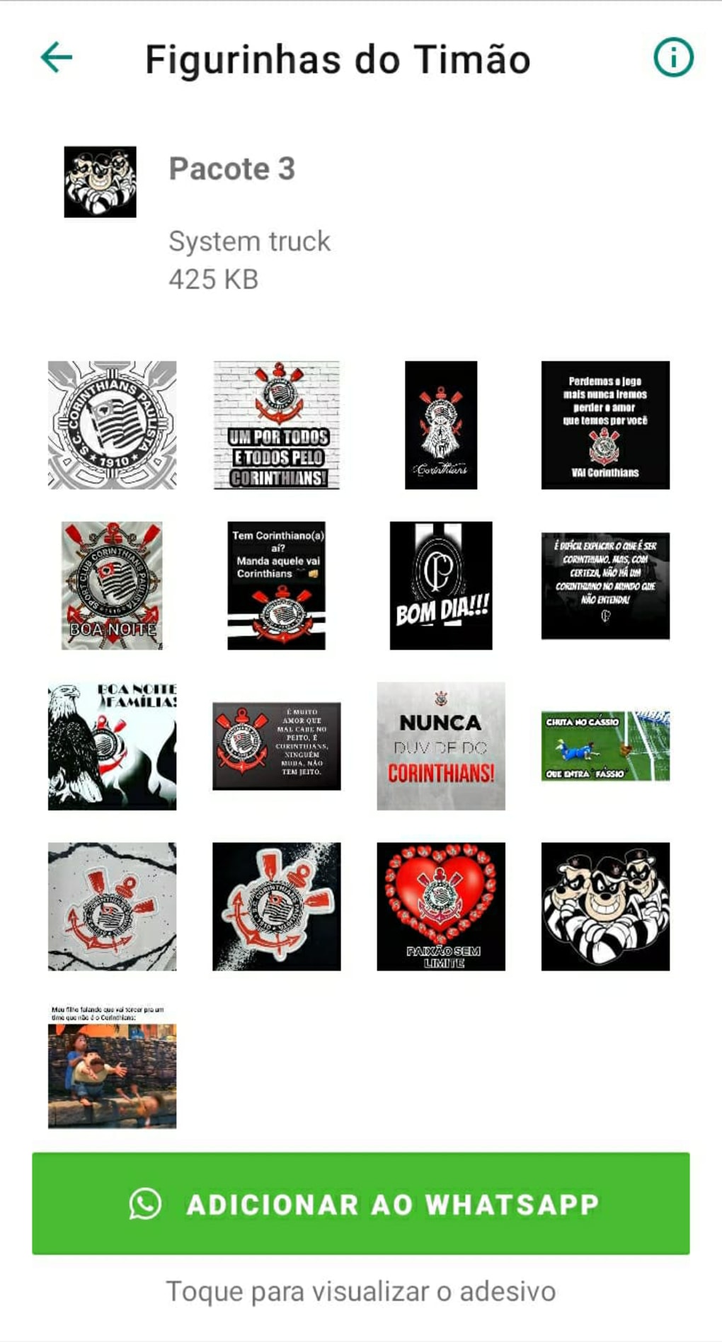 Figurinhas do Corinthians para Android - Download
