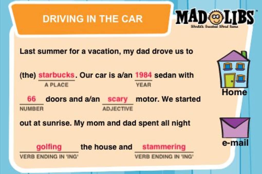 Mad Libs App For Pc