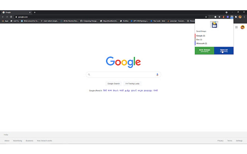 Google chrome tabs