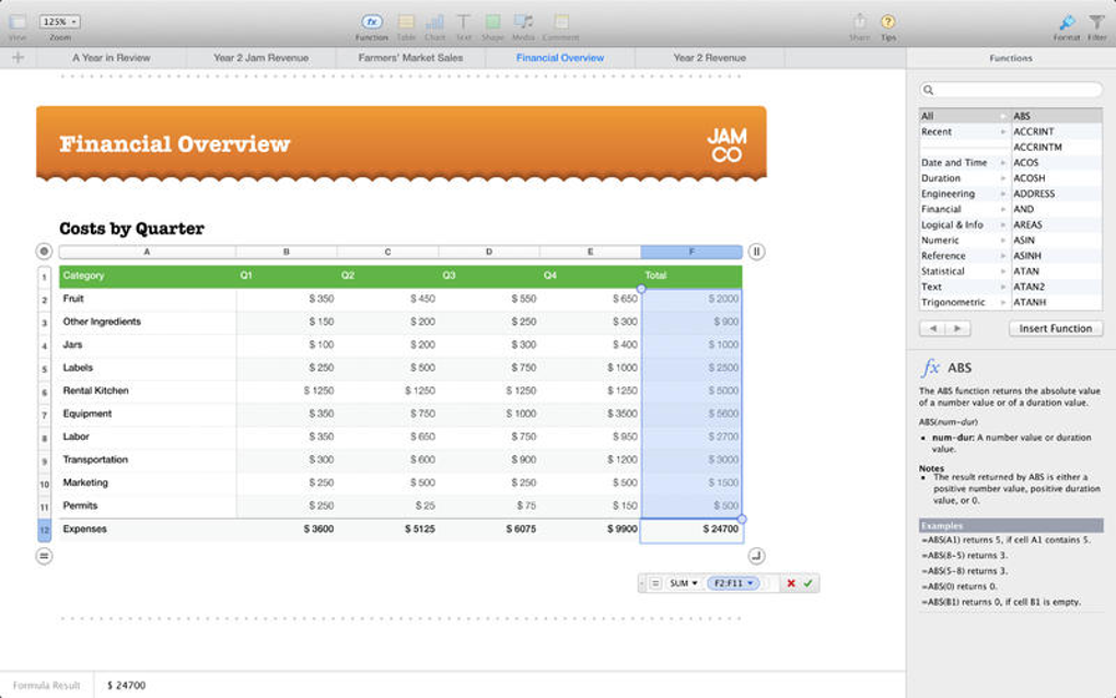 mac software for job numbering