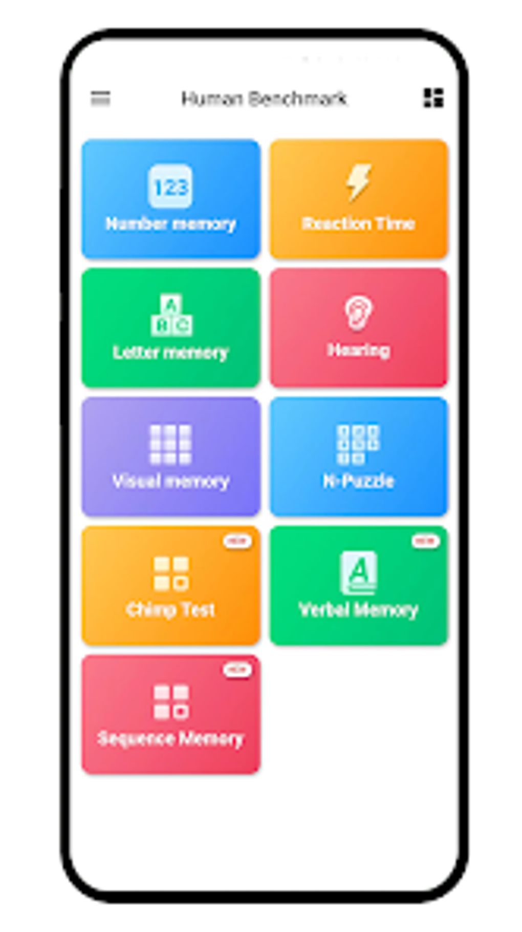 Human Benchmark - BrainMemory for Android - Download