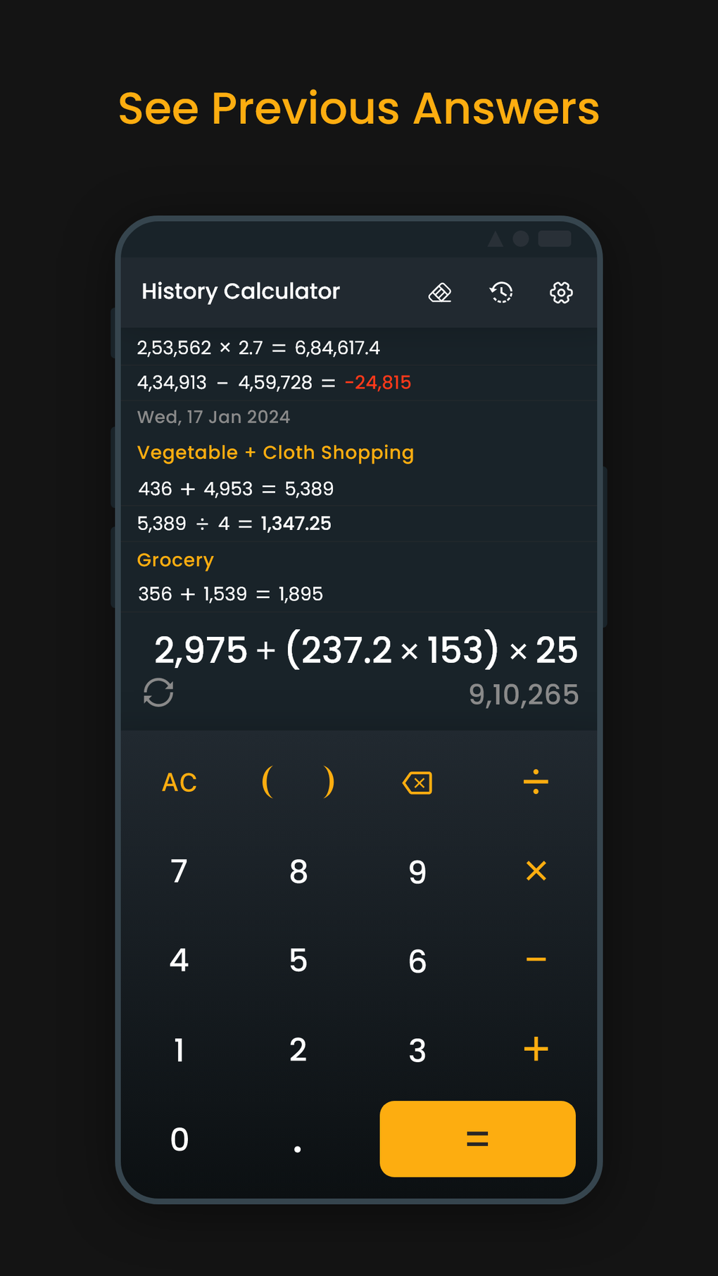 Basic Calculator Plus History для iPhone — Скачать