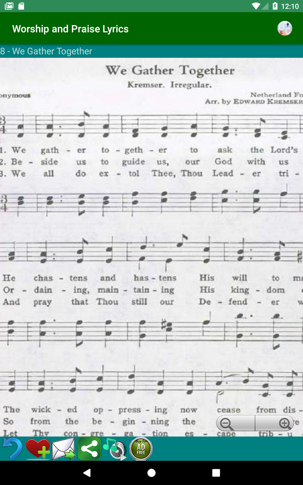 Worship and Praise Lyrics for Android - Download