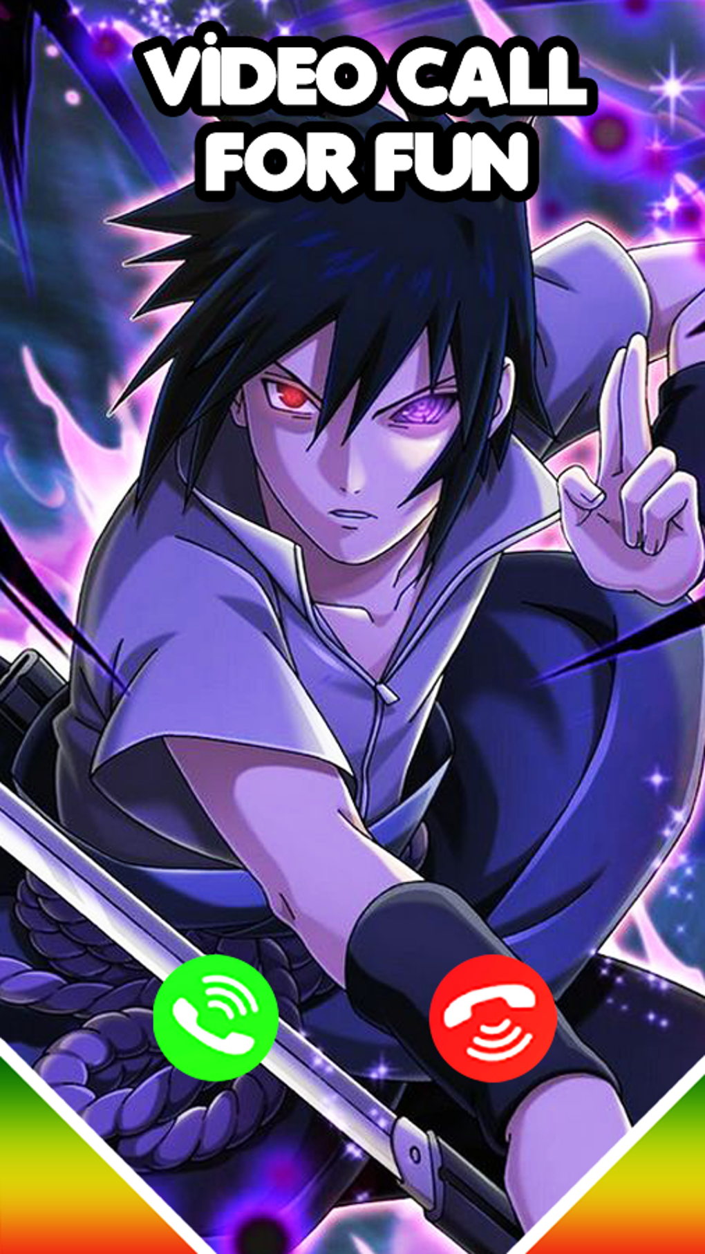 Sasuke Video Call Wallpaper для Android — Скачать