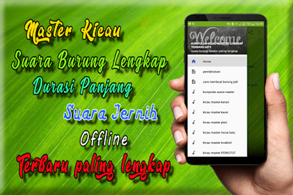 Suara Burung Lengkap MP3 for Android Download Suara Burung Lengkap MP3 for Android Download