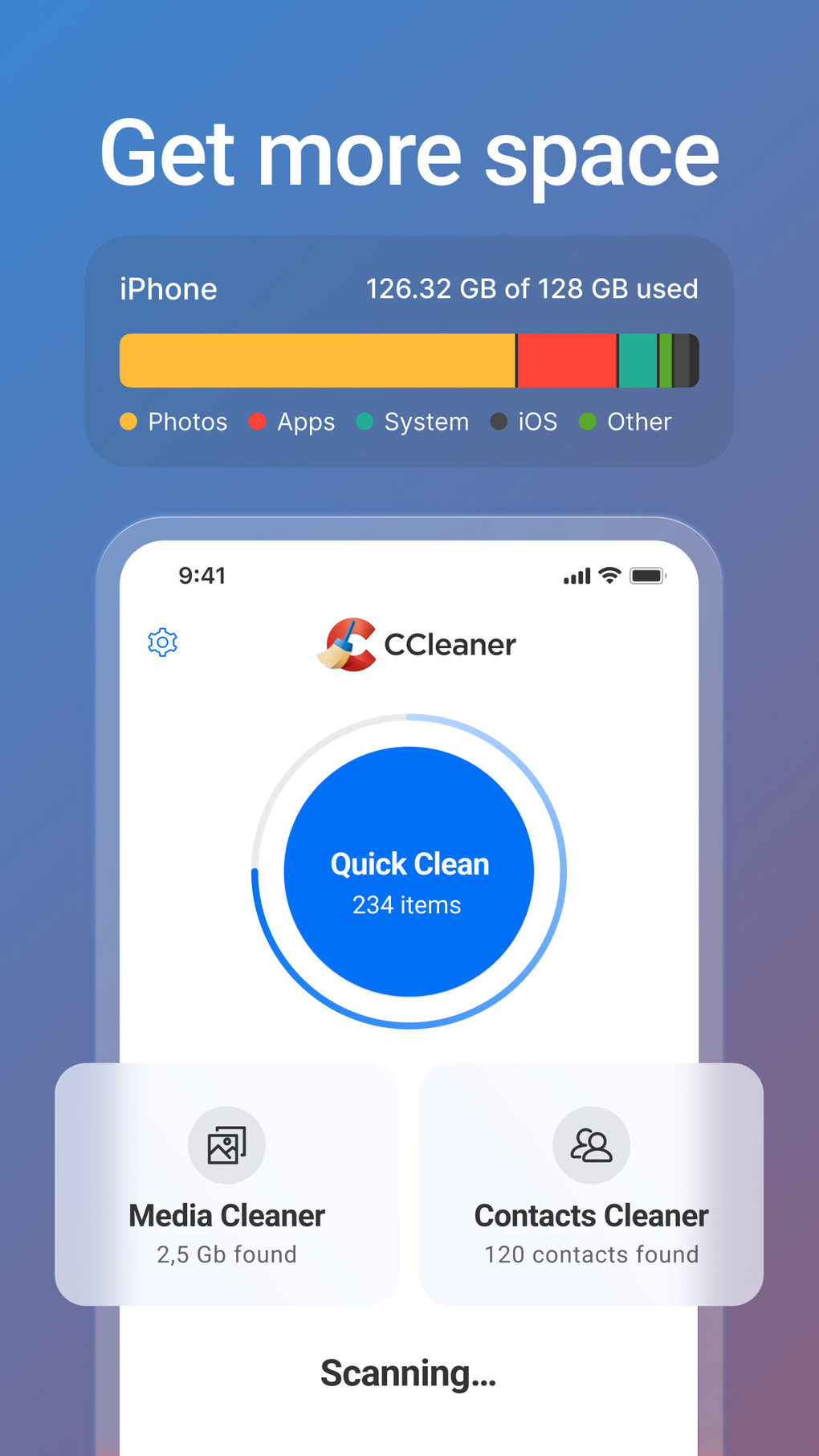 CCleaner Phone Cleaner для iPhone — Скачать