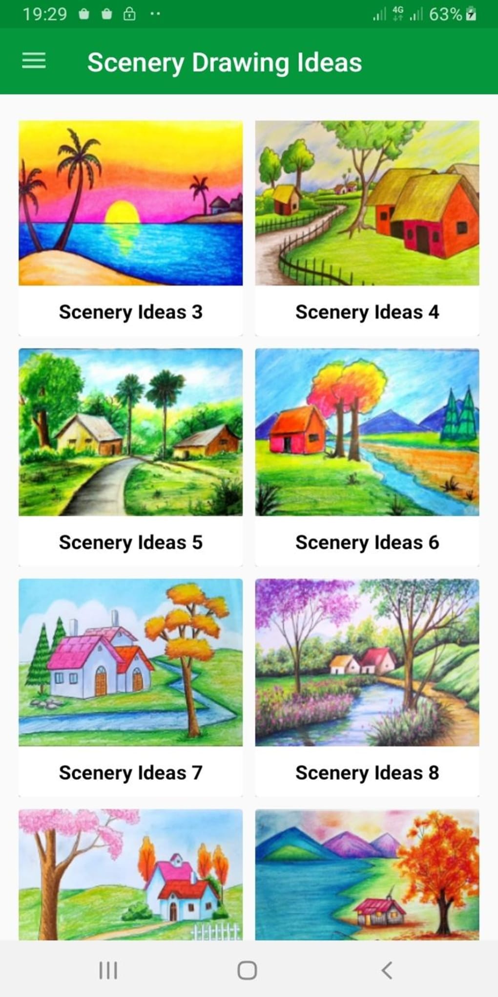 Scenery Drawing | Cool drawings, Drawings, Sketches