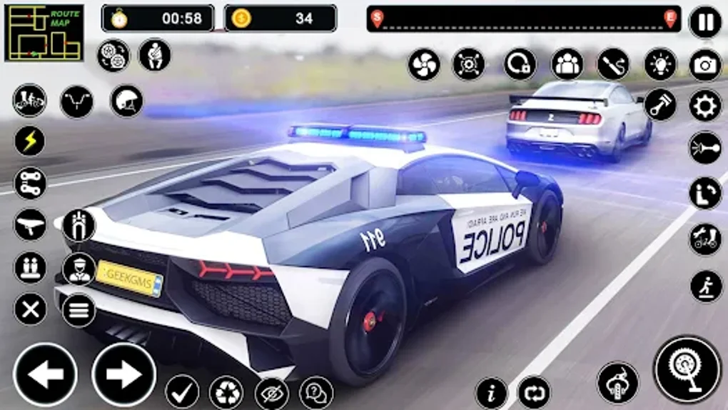 Police Car Chase Thief Games für Android Download