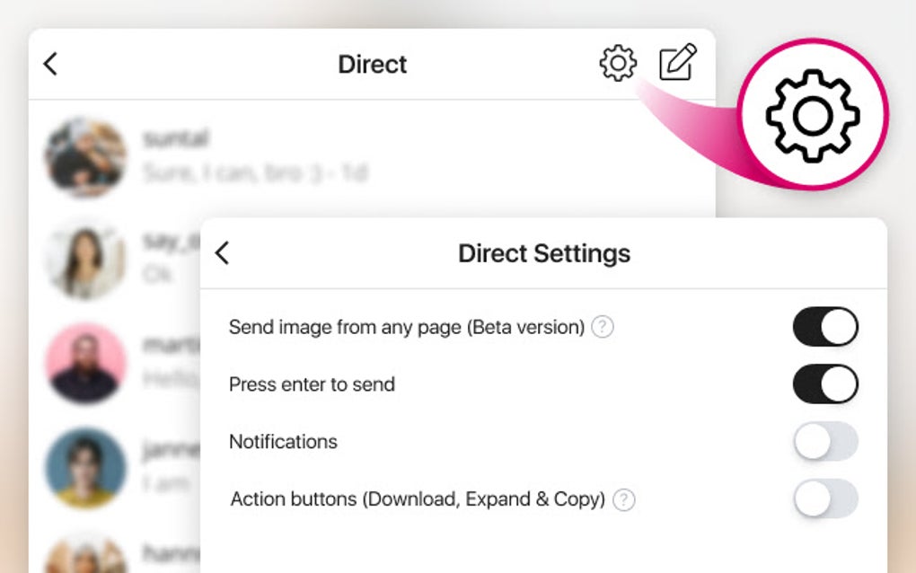 Advanced DM Client for Insta for Google Chrome - Extension Download