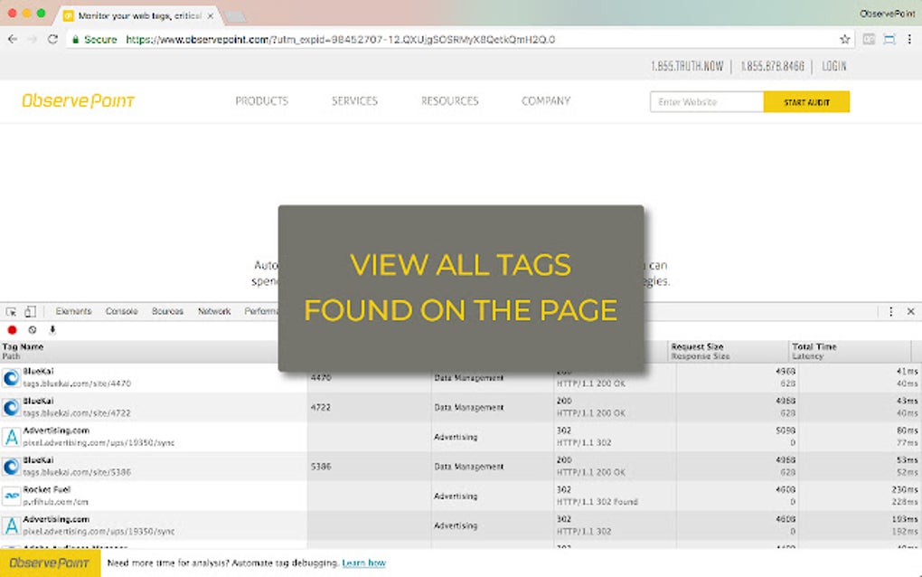 ObservePoint TagDebugger for Google Chrome - Extension Download