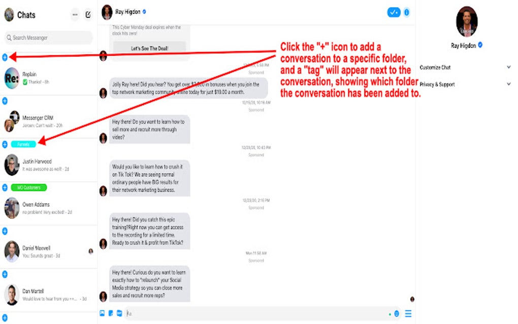 Messenger Organizer for Google Chrome Extension Download