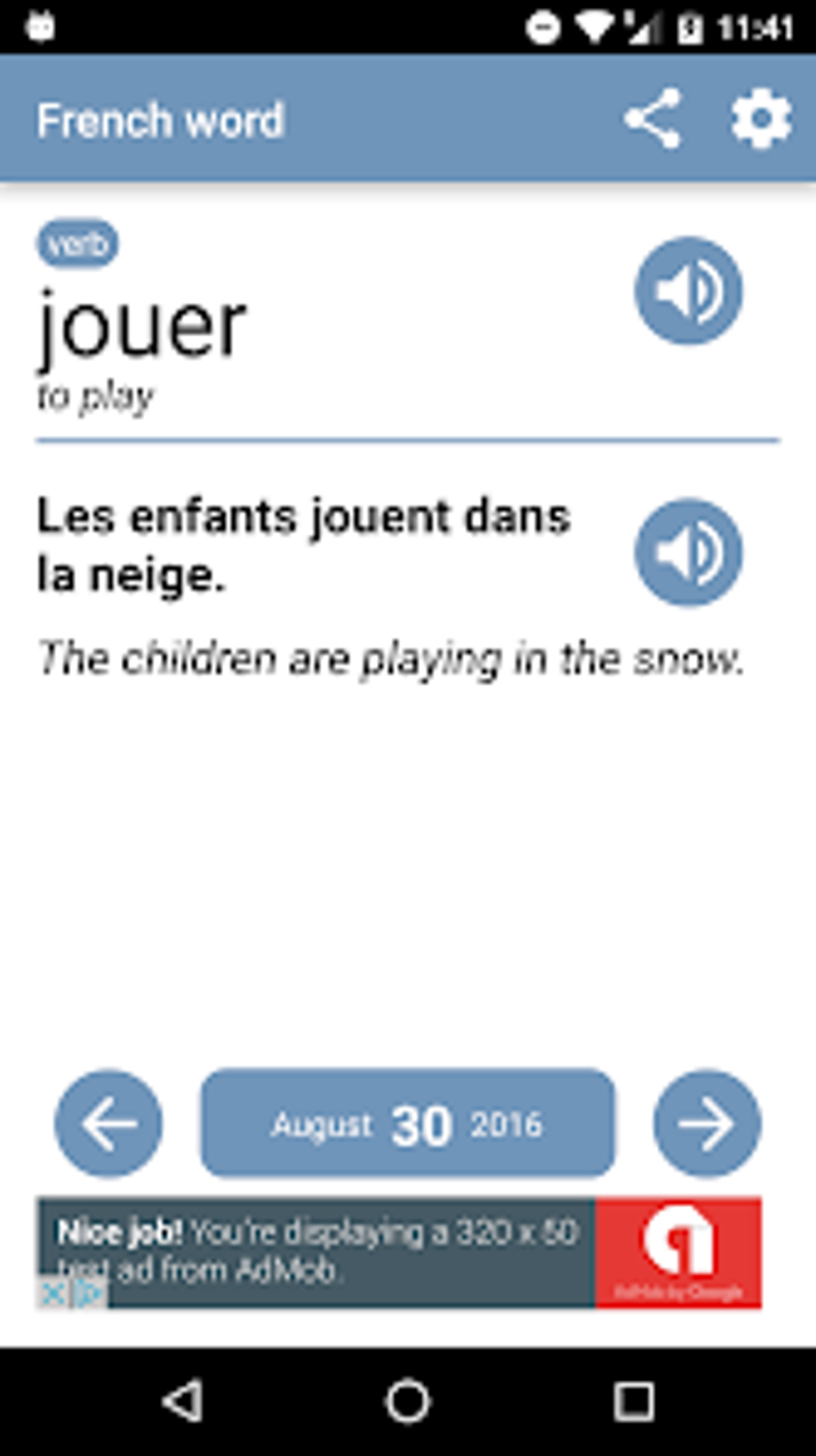 French word of the day for Android Download