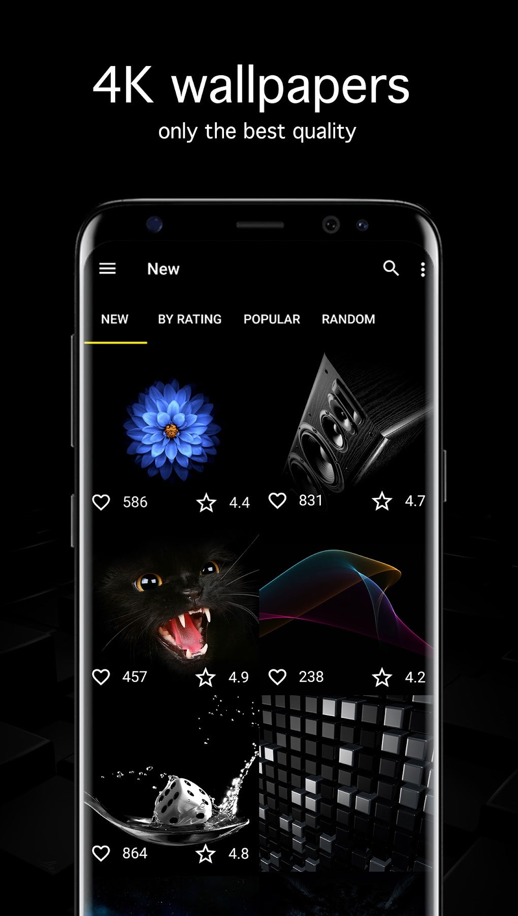 Black Wallpapers 4K Dark для Android — Скачать