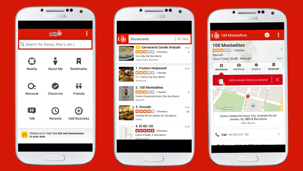 Yelp: Find Food Delivery Services Nearby for Android - Download