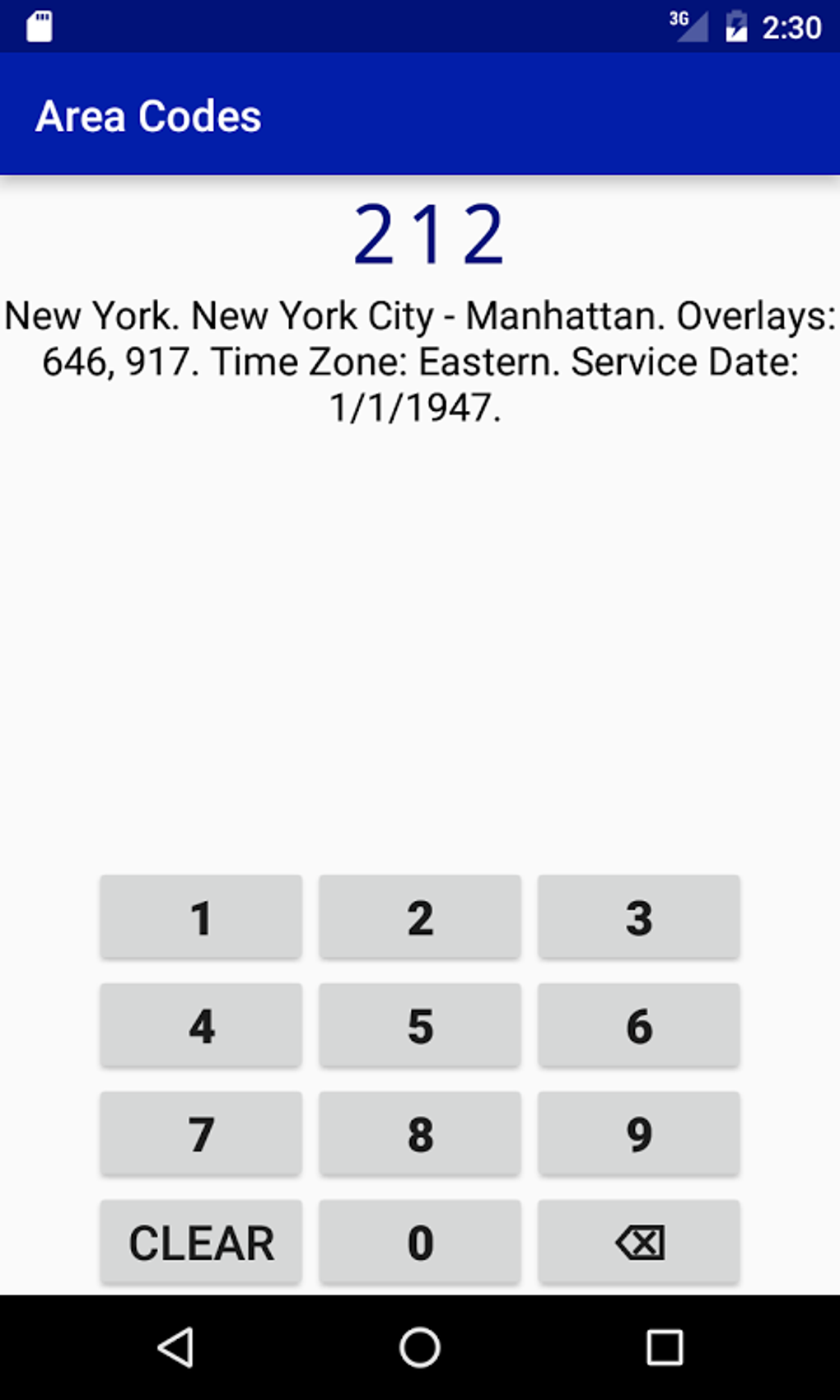 Area Codes APK для Android — Скачать