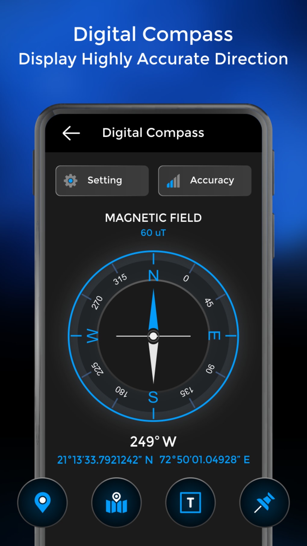 Smart Compass for Android - Digital Compass (Android) - Download