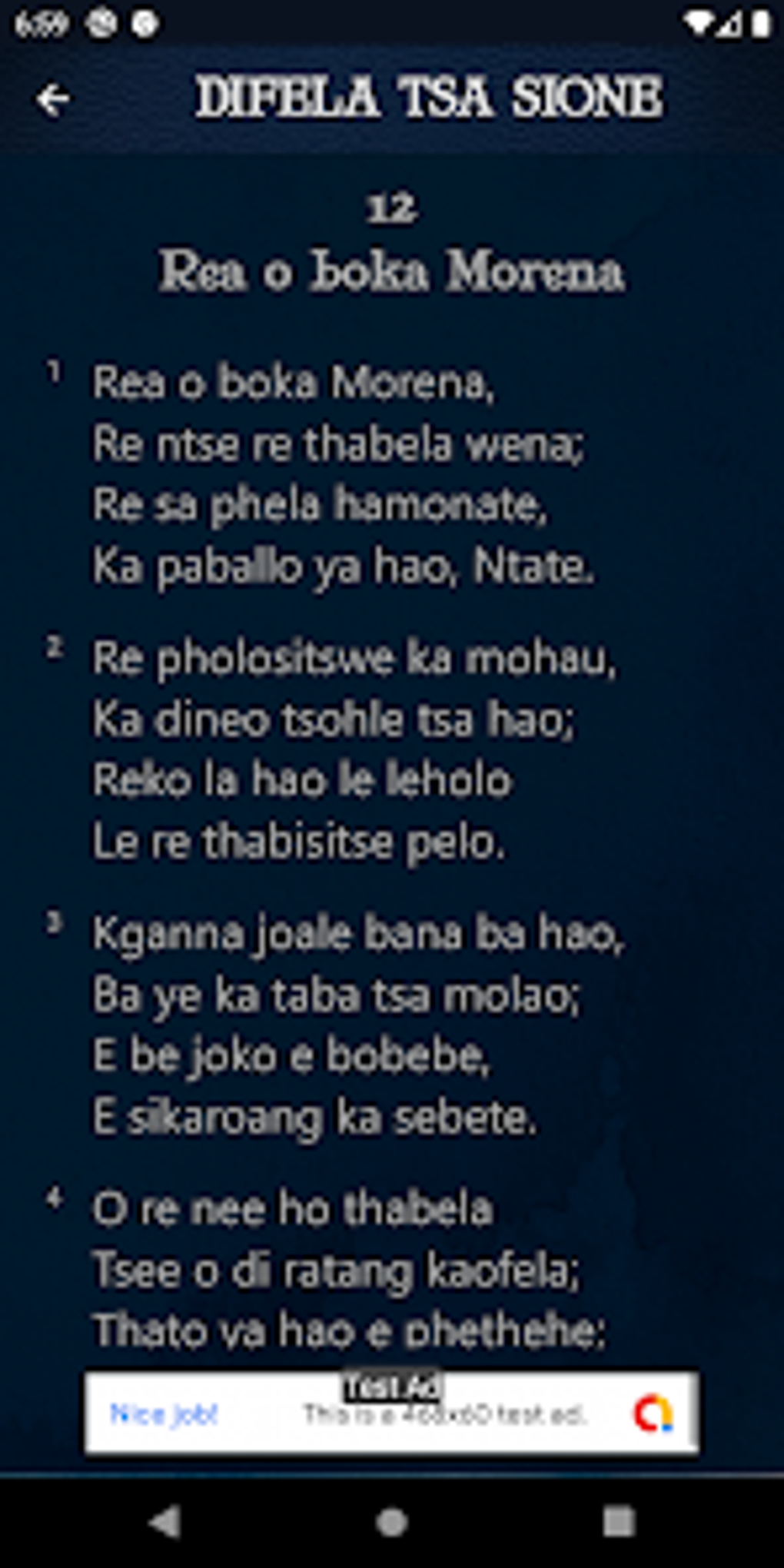 Difela Tsa Sione For Android - Download