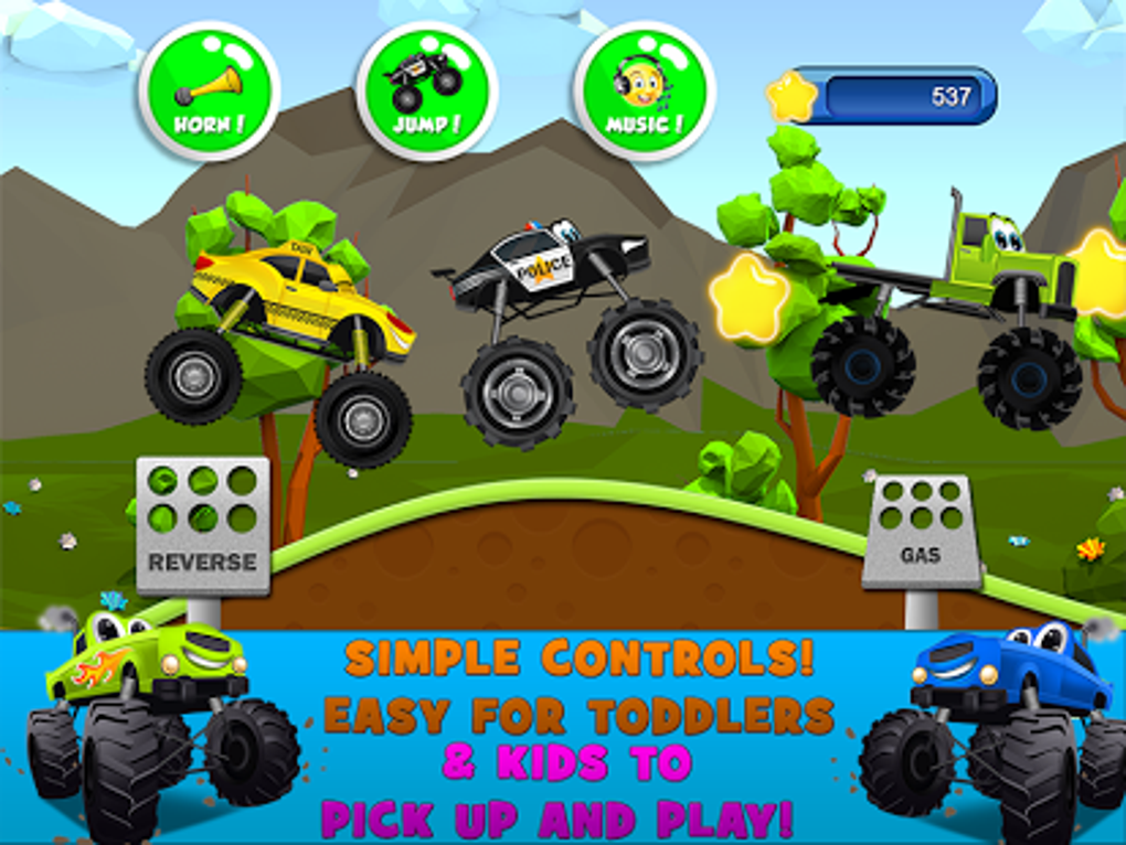 Kids Monster Truck Racing Game Game for Android - Download