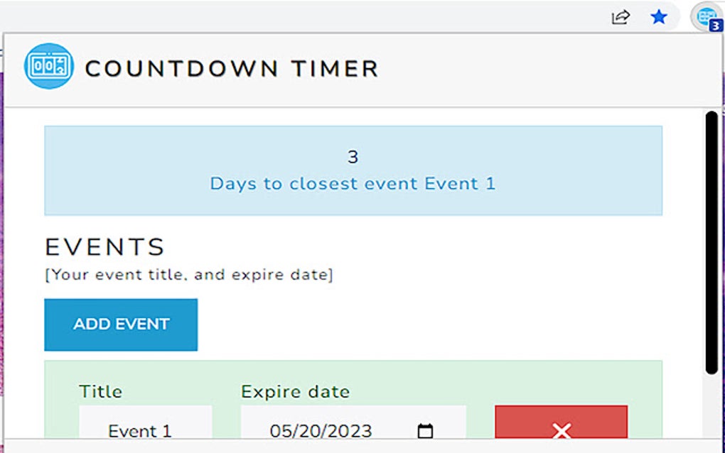Countdown Timer For Google Chrome Extension Download