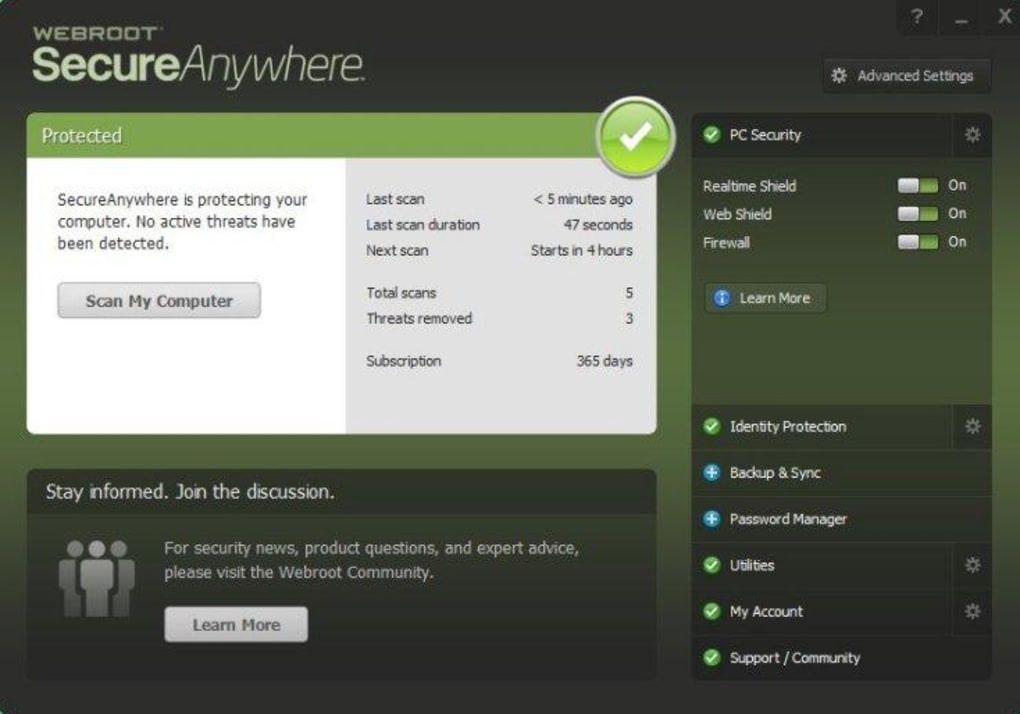 download webroot secureanywhere internet security