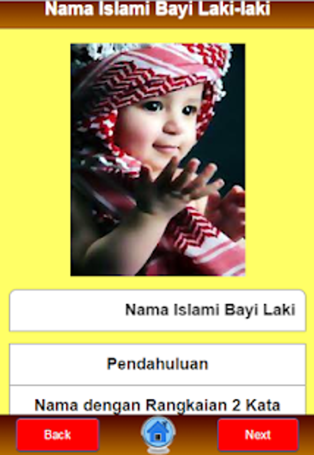 Rujukan Nama Bayi Islami Laki Apk For Android Download