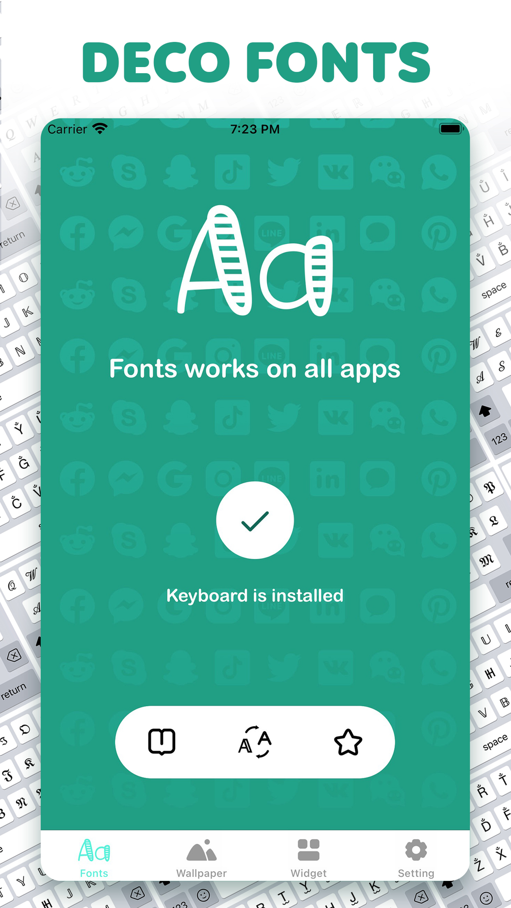 IPhone Deco Fonts Font Art Keyboard 