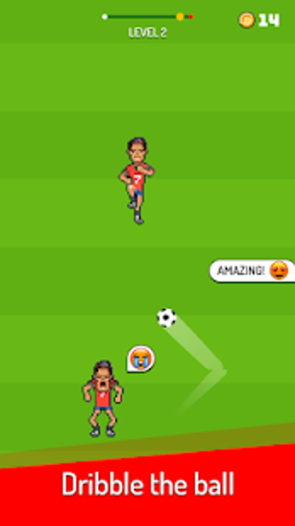 Dribble Ball - Football endless runner для Android — Скачать