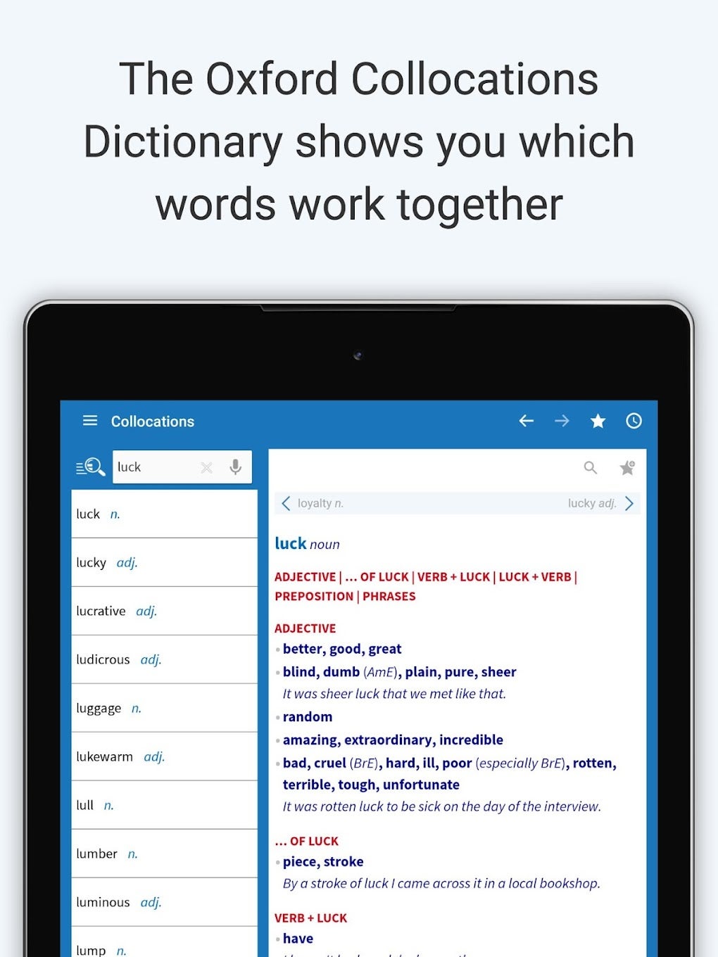 Oxford Collocations Dictionary APK For Android Download