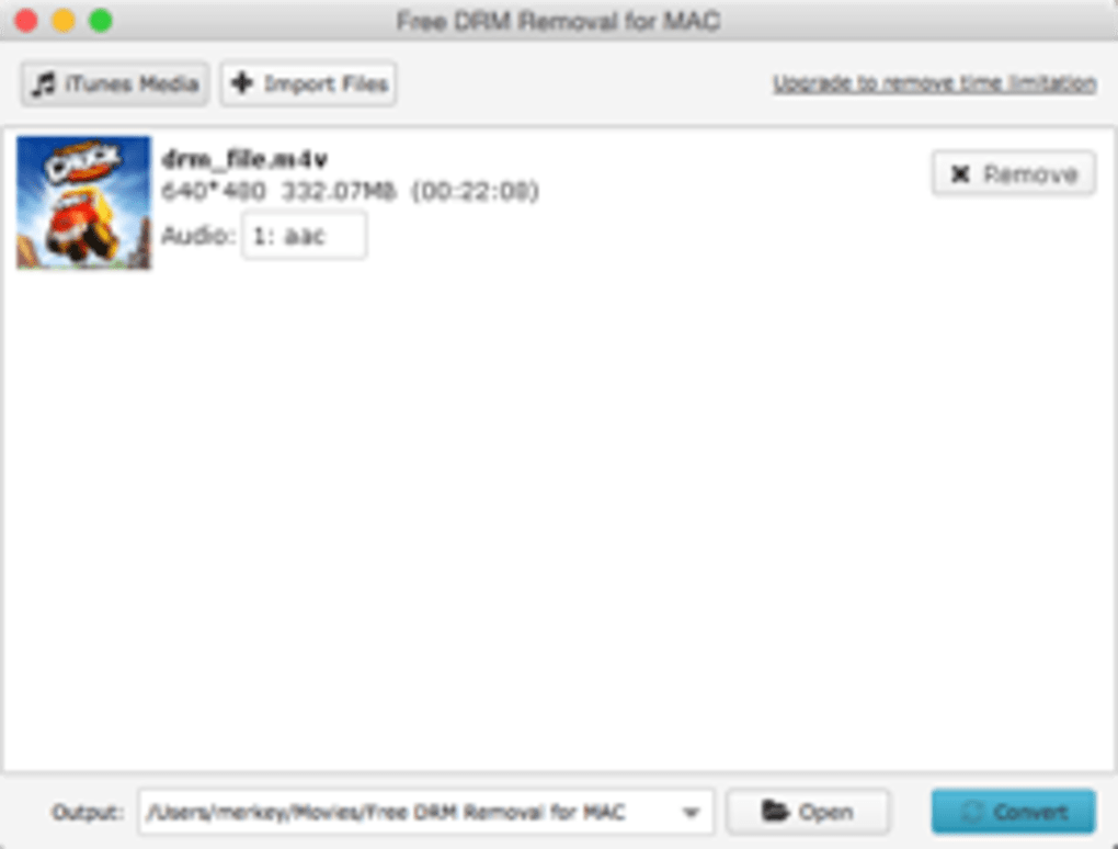 drm video removal mac
