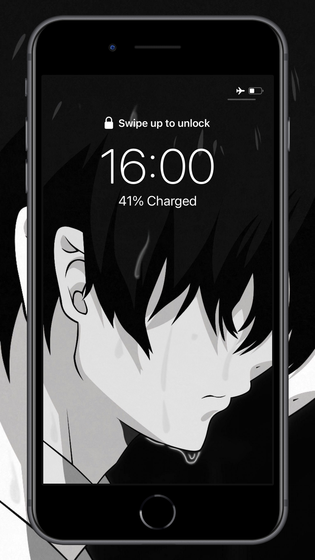 Black Otaku Anime Wallpapers for iPhone - Download